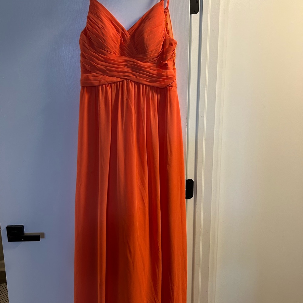 Elegant Orange Maxi Dress